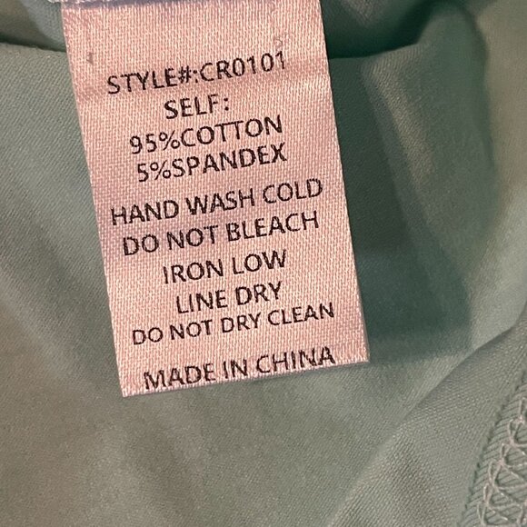 Layerz Clothing Embroidered Top‎ Floral  Tee Ruffle Sleeves Mint Green - Picture 6 of 11